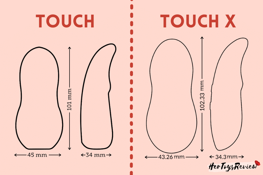 we-vibe touch x vs touch size